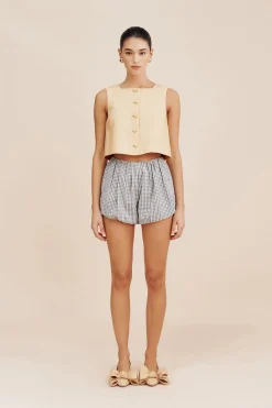 Hot AURELIA SHORT - BLUE GINGHAM Coordinating Sets|Shorts