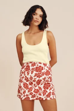 Sale AXEL SCOOP TANK - BUTTER YELLOW Tops