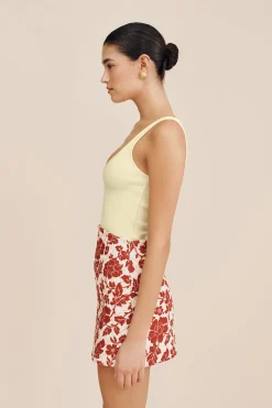 Sale AXEL SCOOP TANK - BUTTER YELLOW Tops