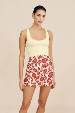 Sale AXEL SCOOP TANK - BUTTER YELLOW Tops