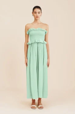 Store COBY STRAPLESS DRESS - COOL MINT Occasional Dresses|Maxi Dresses