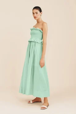Store COBY STRAPLESS DRESS - COOL MINT Occasional Dresses|Maxi Dresses