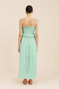 Store COBY STRAPLESS DRESS - COOL MINT Occasional Dresses|Maxi Dresses