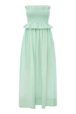 Store COBY STRAPLESS DRESS - COOL MINT Occasional Dresses|Maxi Dresses