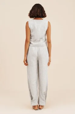 Sale DIANA VEST - SEAGRASS STRIPE Tops
