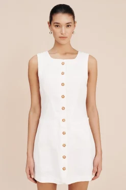 Discount EMMA BUTTON DOWN MINI - Linen Dresses|Dresses