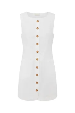 Discount EMMA BUTTON DOWN MINI - Linen Dresses|Dresses