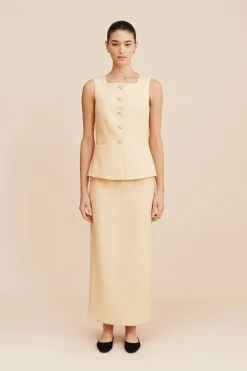 Hot EMMA PENCIL SKIRT - DUSTY CITRON Skirts