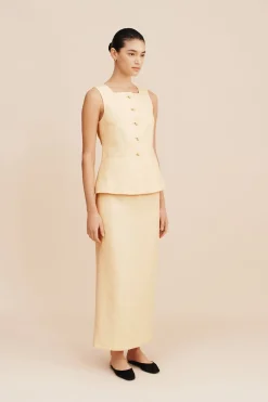 Hot EMMA PENCIL SKIRT - DUSTY CITRON Skirts