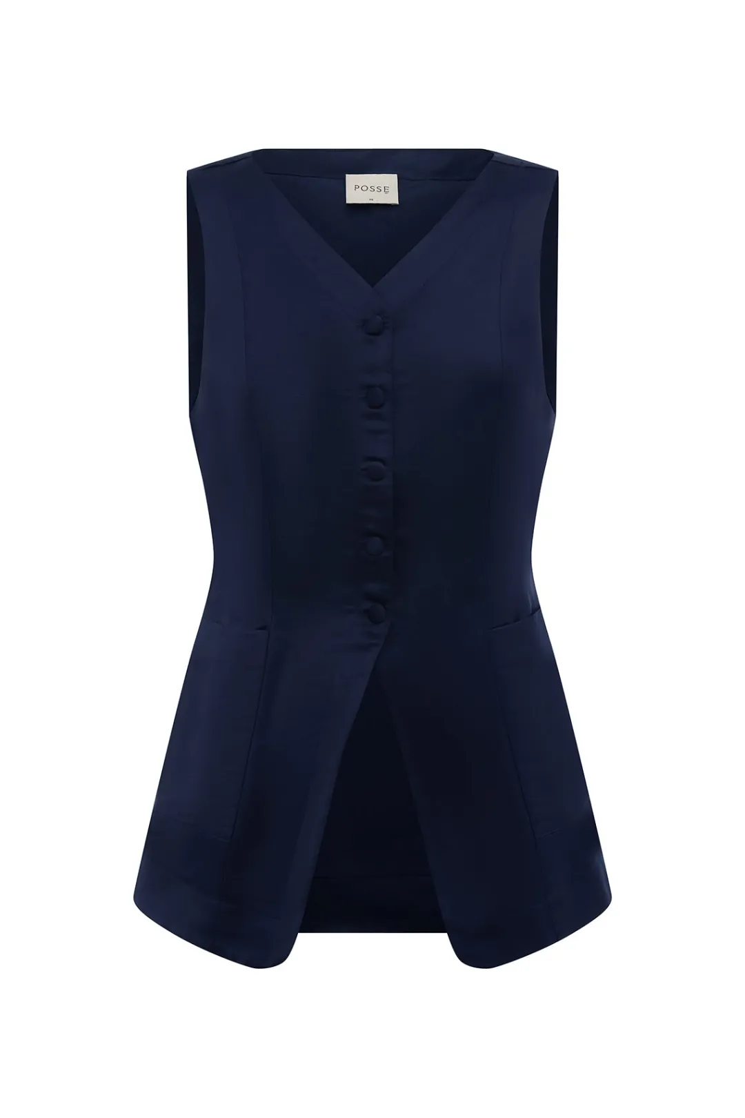 Hot LORENZO HIGH NECK VEST - Coordinating Sets|Tops