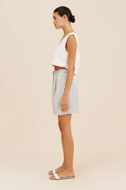 Cheap LORENZO SHORT - SEAGRASS STRIPE Shorts