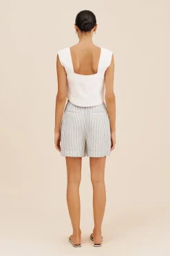Cheap LORENZO SHORT - SEAGRASS STRIPE Shorts