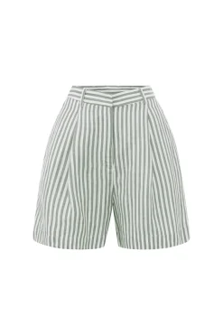Cheap LORENZO SHORT - SEAGRASS STRIPE Shorts