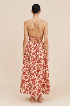 Online LORI DRESS - SCARLET BLOOM Occasional Dresses|Maxi Dresses