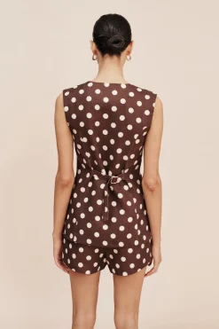 Clearance LORI VEST - POLKA DOT Tops