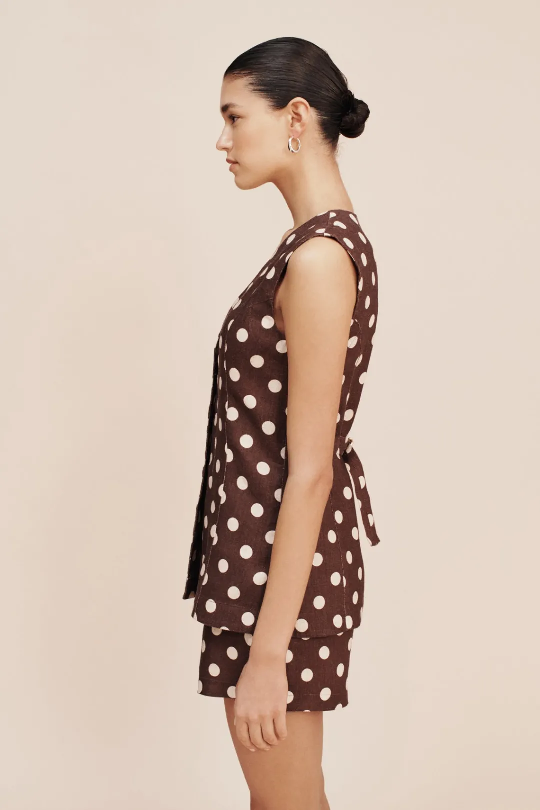 Clearance LORI VEST - POLKA DOT Tops