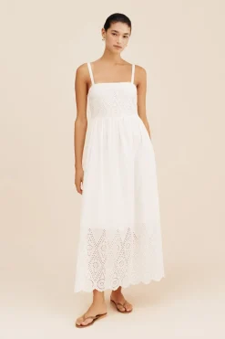 Store LOUISA DRESS - VINTAGE WHITE Maxi Dresses|Dresses