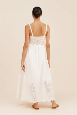 Store LOUISA DRESS - VINTAGE WHITE Maxi Dresses|Dresses
