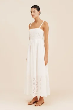 Store LOUISA DRESS - VINTAGE WHITE Maxi Dresses|Dresses
