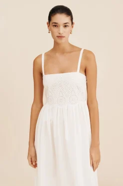 Store LOUISA DRESS - VINTAGE WHITE Maxi Dresses|Dresses