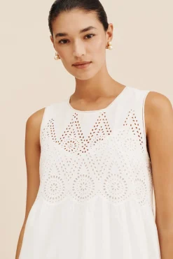 Sale LOUISA MINI DRESS - VINTAGE WHITE Mini Dresses|Dresses