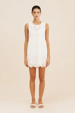 Sale LOUISA MINI DRESS - VINTAGE WHITE Mini Dresses|Dresses