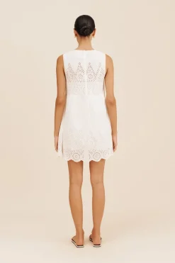 Sale LOUISA MINI DRESS - VINTAGE WHITE Mini Dresses|Dresses