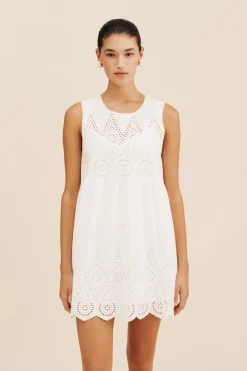 Sale LOUISA MINI DRESS - VINTAGE WHITE Mini Dresses|Dresses