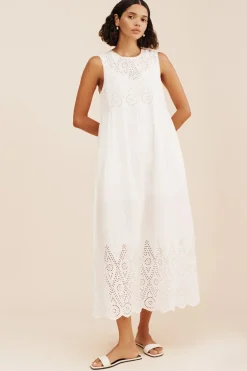 New LOUISA SHIFT DRESS - VINTAGE WHITE Maxi Dresses|Dresses