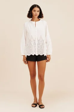 Hot LOUISA SHIRT - VINTAGE WHITE Tops
