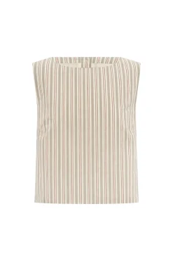Cheap MABEL TOP - BEIGE STRIPE Coordinating Sets|Tops