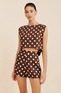 Hot MARTINA CROP TOP - POLKA DOT Tops