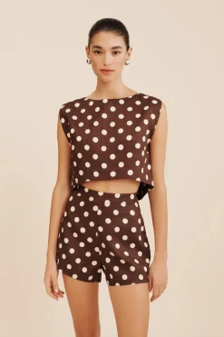 Hot MARTINA CROP TOP - POLKA DOT Tops