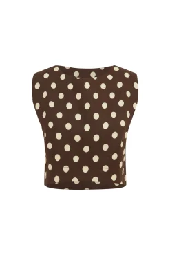 Hot MARTINA CROP TOP - POLKA DOT Tops