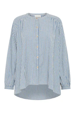 Cheap MIRA SHIRT - BLUE GINGHAM Coordinating Sets|Tops