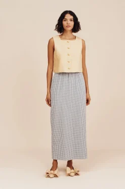 Sale MIRA SKIRT - BLUE GINGHAM Coordinating Sets|Skirts