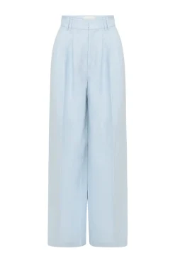 Shop PARKER TROUSER - SILVER BLUE Trousers