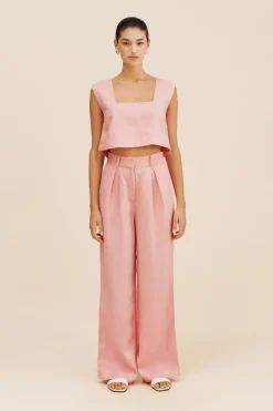 Online PRESLEY TROUSER - PINK SALT Trousers