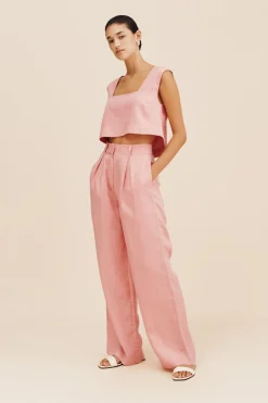 Online PRESLEY TROUSER - PINK SALT Trousers