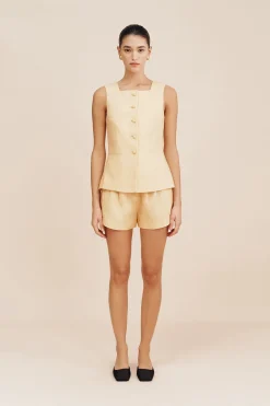Hot RIO VEST - DUSTY CITRON Coordinating Sets|Tops