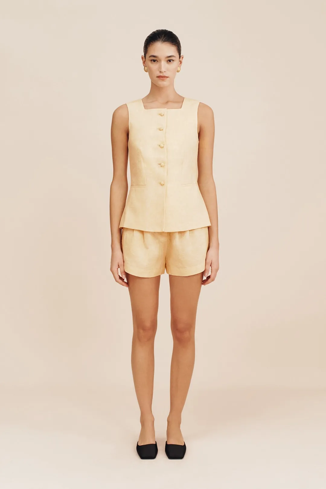 Hot RIO VEST - DUSTY CITRON Coordinating Sets|Tops