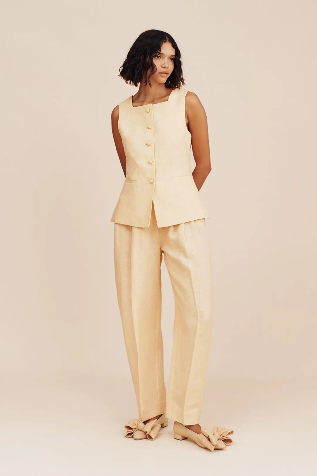 Hot RIO VEST - DUSTY CITRON Coordinating Sets|Tops