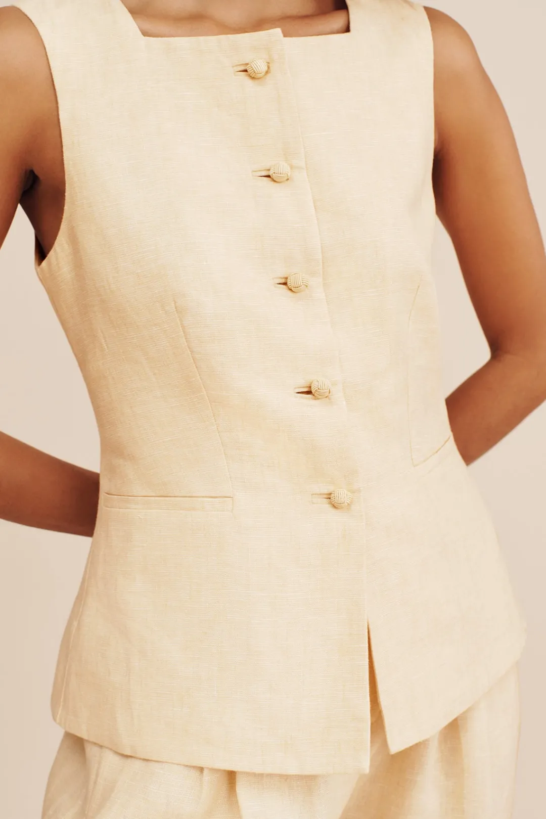 Hot RIO VEST - DUSTY CITRON Coordinating Sets|Tops