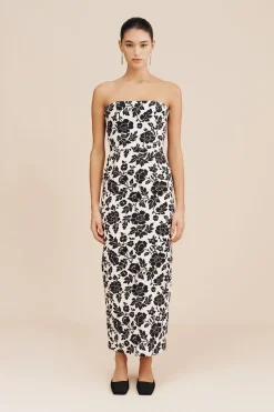 Cheap ROMEO DRESS - NOIR BLOOM Linen Dresses|Occasional Dresses