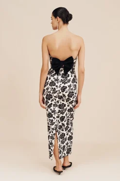 Cheap ROMEO DRESS - NOIR BLOOM Linen Dresses|Occasional Dresses