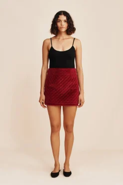 Store ROMEO MINI SKIRT - RED VELVET Coordinating Sets|Skirts