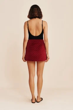 Store ROMEO MINI SKIRT - RED VELVET Coordinating Sets|Skirts