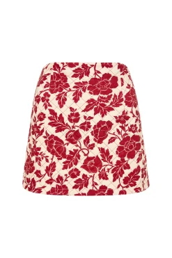 Clearance ROMEO MINI SKIRT - SCARLET BLOOM Coordinating Sets|Skirts