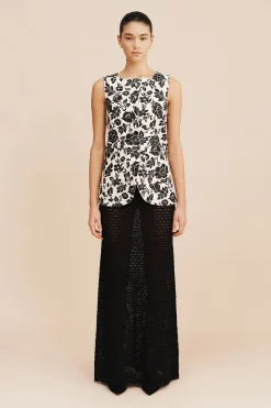 Shop ROMEO VEST - NOIR BLOOM Tops