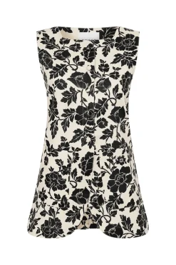 Shop ROMEO VEST - NOIR BLOOM Tops